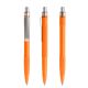 prodir QS30 Soft Touch PRS Push Kugelschreiber orange-silber satiniert