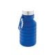 Auslaufgeschützte faltbare Silikonflasche blau