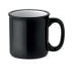 Vintage Keramikbecher 240ml schwarz