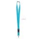 Lanyard mit Metallkarabiner türkis
