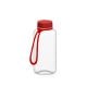 Trinkflasche 'Refresh', 700 ml, inkl. Strap transparent/rot