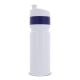 Sportflasche mit Rand 750ml weiss / dunkelblau