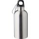 Einwandige Flasche aus recyceltem Edelstahl (400 ml) Sable silber
