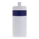 Sportflasche mit Rand 500ml weiss / dunkelblau