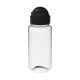 Trinkflasche 'Junior', 400 ml, RENEW transparent/schwarz