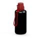 Trinkflasche 'School', 1,0 l, inkl. Strap schwarz/rot