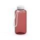 Trinkflasche 'Refresh', 1,0 l, inkl. Strap transluzent-rot/weiß