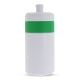 Sportflasche mit Rand 500ml weiss / grün