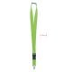 Lanyard mit Metallkarabiner limette