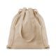 Beutel mit Kordelzug recycelt beige