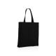 Impact AWARE™ recycelte Baumwolltasche 145gr mit Boden schwarz