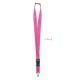 Lanyard mit Metallkarabiner fuchsie