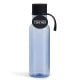 Wasserflasche blau/transparent
