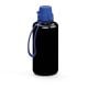 Trinkflasche 'School', 1,0 l, inkl. Strap schwarz/blau