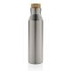 Gaia Vakuumflasche aus RCS recyceltem Stainless-Steel silber