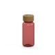 Trinkflasche 'Natural', 400 ml transparent-rot