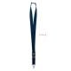 Lanyard mit Metallkarabiner blau