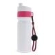 Sportflasche mit Rand und Kordel 750ml weiss / rosé
