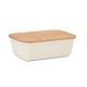 Lunchbox mit Bambus-Deckel beige