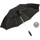 AC-Midsize-Stockschirm FARE® Whiteline schwarz