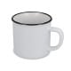 Emaille-Stil Keramikbecher 280ml weiss