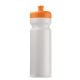 Sportflasche classic 750ml weiss / orange