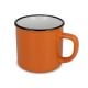 Emaille-Stil Keramikbecher 280ml orange