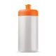 Sportflasche auf Biobasis 500ml basic weiss / orange