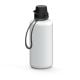 Trinkflasche 'School', 1,0 l, inkl. Strap weiß/schwarz