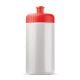 Sportflasche auf Biobasis 500ml basic weiss / rot