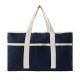 VINGA Volonne AWARE™ Strandtasche aus recyceltem Canvas blau/ off white