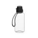 Trinkflasche 'School', 700 ml, inkl. Strap transparent/schwarz