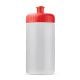 Sportflasche auf Biobasis 500ml basic transparent rot
