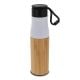 Isolierflasche Bambus mit Trageschlaufe 500ml weiss