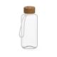 Trinkflasche 'Natural', 1,0 l, inkl. Strap transparent/transparent