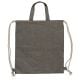 Tasche/Beutel mit Kordelzug aus recycelter Baumwolle 38x42cm grau