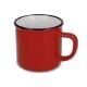 Emaille-Stil Keramikbecher 280ml rot