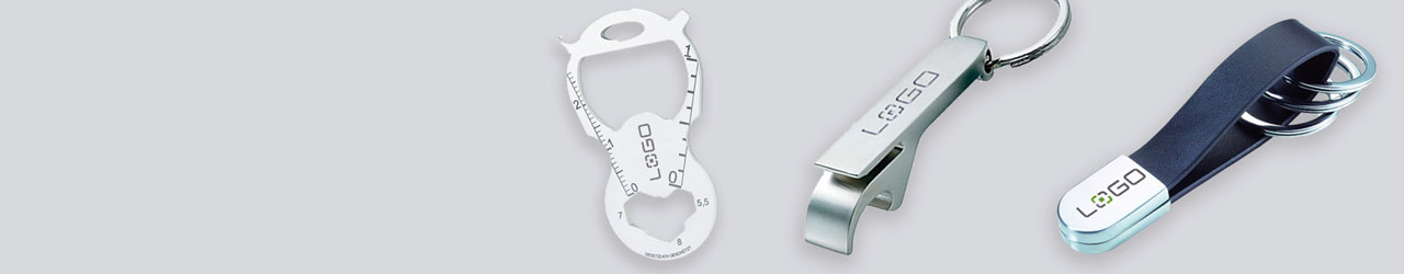 Schlüsselanhänger mit Logo als Werbeartikel gestickt, gewebt, bedruckt